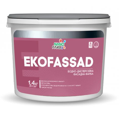 Ekofassad Nanofarb — Акриловая фасадная краска, 1.4 кг