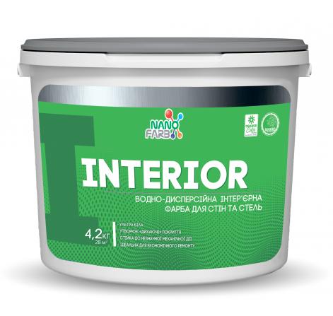 Interior Nanofarb — Інтер'єрна акрилова фарба сухе стирання, 4.2 кг
