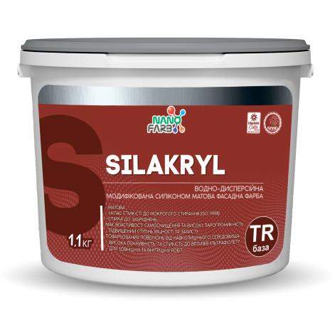 Silakryl Nanofarb  — Фасадна силіконова фарба база TR, 1.1 кг