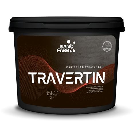 Travertin Nanofarb — Штукатурка с эффектом натурального камня, 15 кг