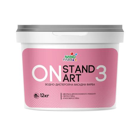 On Standart 3 — водно-дисперсійна фасадна матова фарба, 12 кг