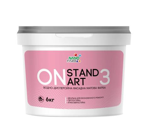 On Standart 3 — водно-дисперсійна фасадна матова фарба, 6 кг