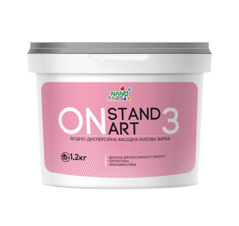 On Standart 3 — водно-дисперсійна фасадна матова фарба, 1,2 кг