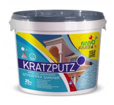 Kratzputz Nanofarb — Акриловая декоративная штукатурка "Барашек" K 1.5, 25 кг