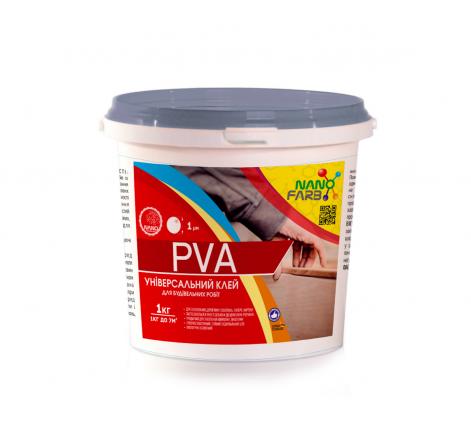 PVA Nanofarb — Universal adhesive for construction works, 1 kg