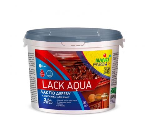 Lack Aqua Nanofarb — Лак по дереву, 2.5 л