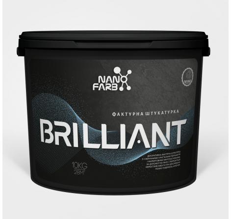 Brilliant Nanofarb — Декоративная перламутровая фактурная штукатурка, 10 кг