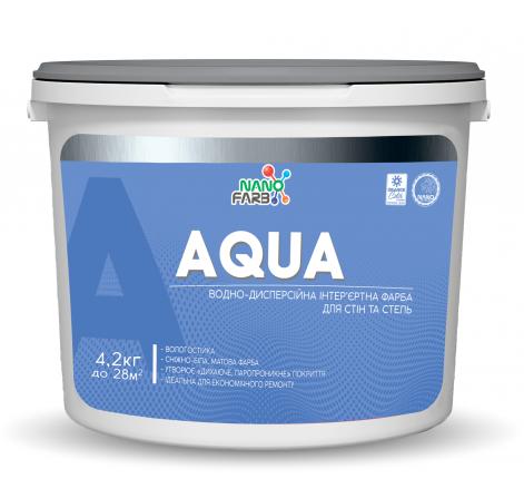 Aqua Nanofarb - matte water-dispersion washable paint for ceilings and walls 4.2 kg