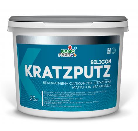 Kratzputz  Nanofarb — Силиконовая декоративная штукатурка "Барашек" K 2.0, 25 кг