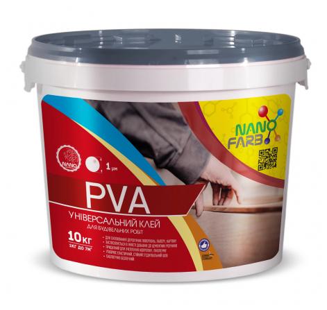 PVA Nanofarb — Клей строительный универсальный, 10 кг