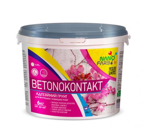 Betonokontakt Nanofarb - adhesive clearcole for interior and exterior use, 6 kg